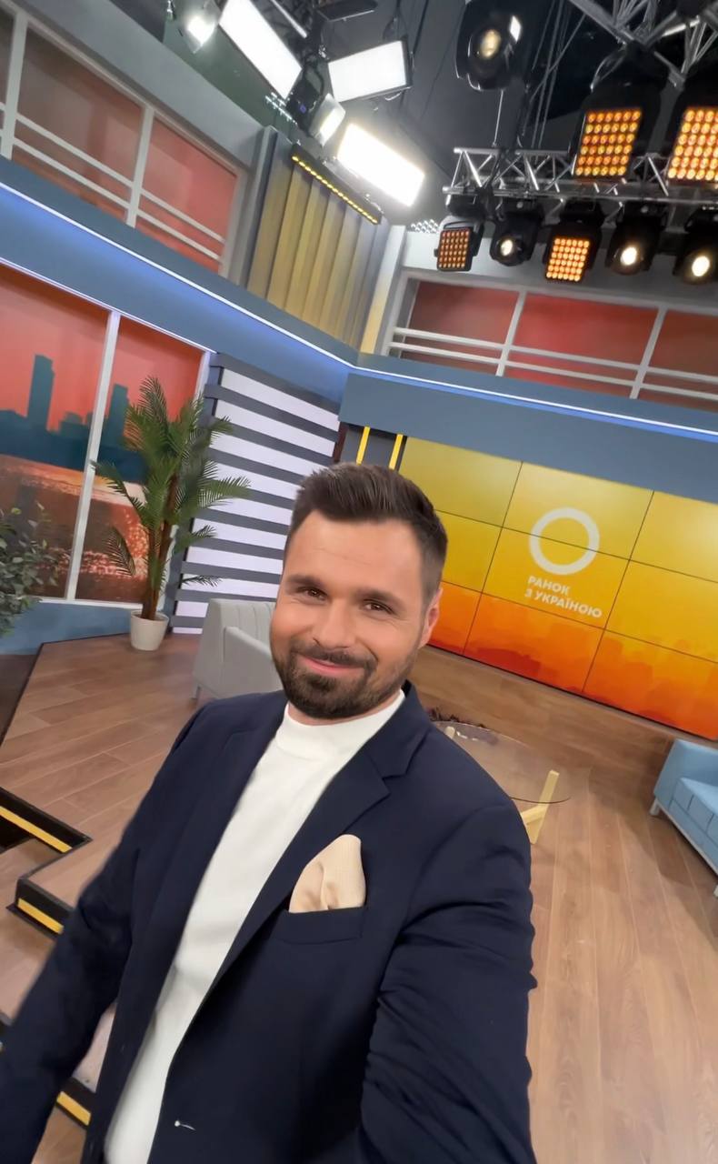 Олександр Шадров у телестудії